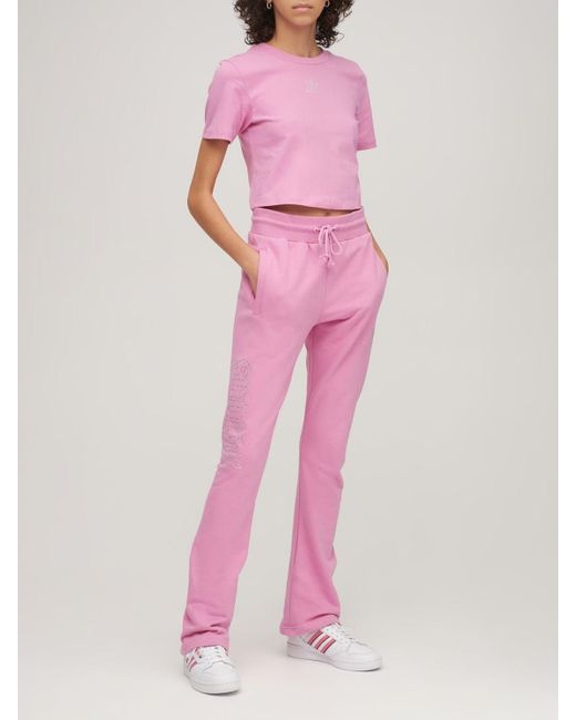 Pantalones Deportivos Con Bajos Abiertos de adidas Originals de color Rosa  | Lyst