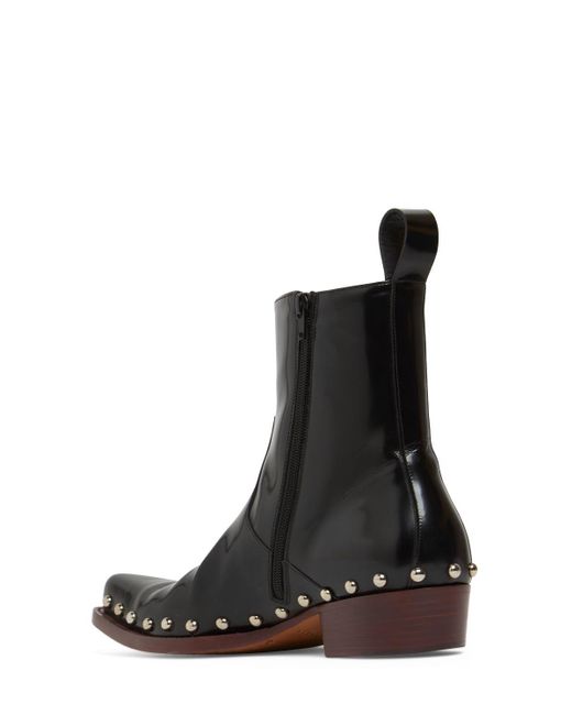 Bottega Veneta Black Ripley Leather Ankle Boots for men