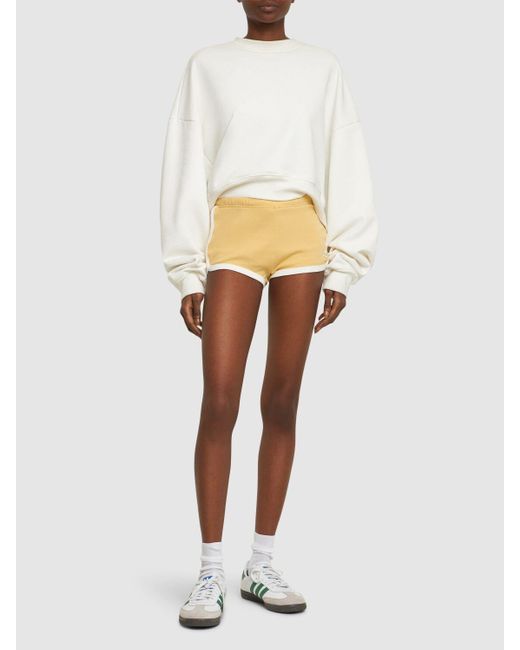 Shorts in cotone di Courreges in Natural