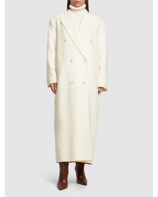 Donna Cappotto Doppiopetto Gaia di Frankie Shop in Natural