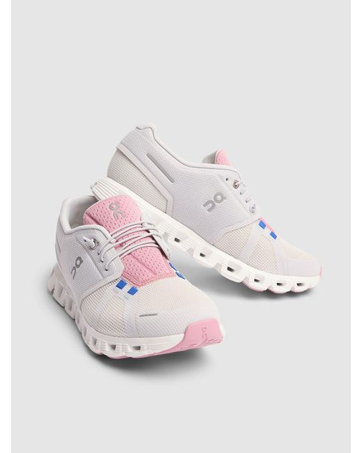 On Shoes White Cloud 5 Push Sneakers