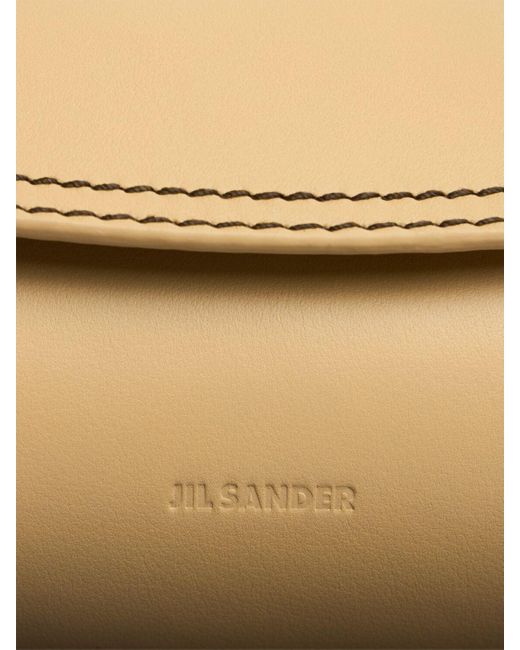 Jil Sander Small Cannolo パルメラートレザーバッグ Natural