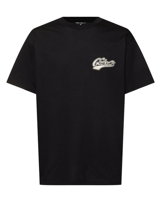 メンズ Carhartt コットンブレンドtシャツ Black