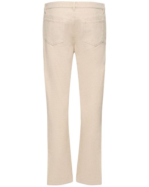 A.P.C. Natural Cotton & Linen Corduroy Pants for men