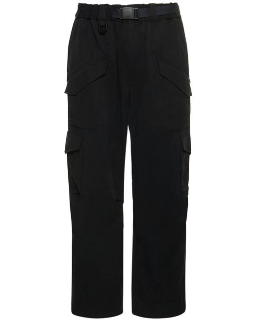 Y3 Utility Cargo Pants With Belt in Black for Men Lyst UK