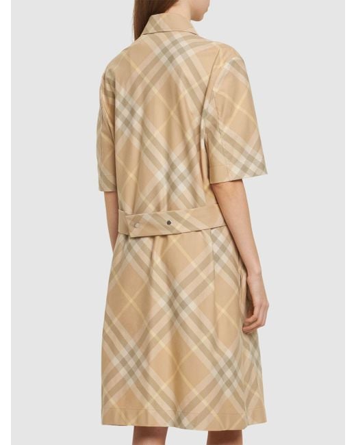 Burberry Natural Check Cotton Shirt Dress