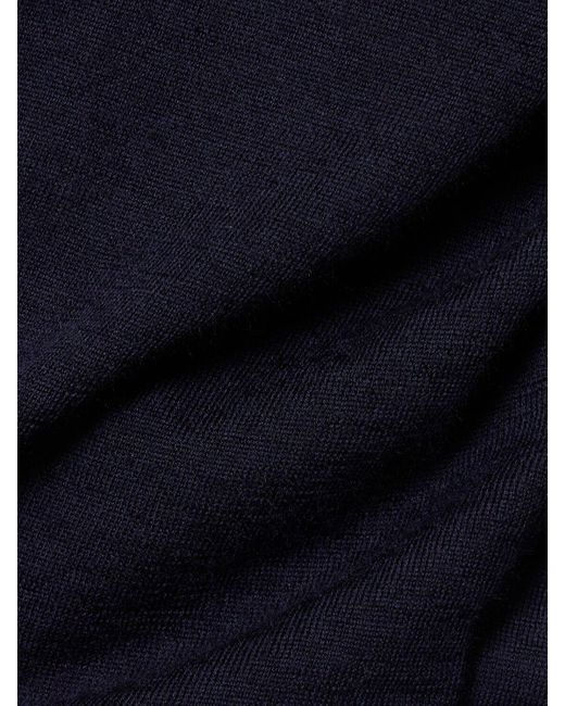 メンズ Brunello Cucinelli ウール&カシミアセーター Blue