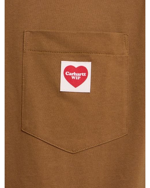 Hombre Camiseta De Jersey Carhartt de hombre de color Brown