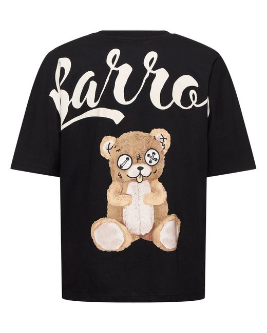 Barrow T-shirt Aus Baumwolle Mit Bärendruck in Black für Herren