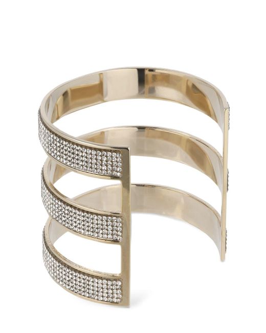 Rosantica White Astoria Crystal Cuff Bracelet