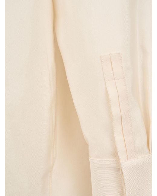 Saint Laurent Oversized Hemd Aus Wollmischung in White für Herren