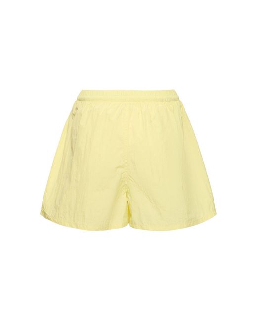 Tory Sport Yellow Nylon Camp Shorts