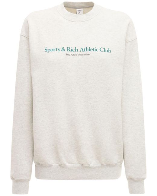 Sporty & Rich Gray Athletic Club Sweatshirt