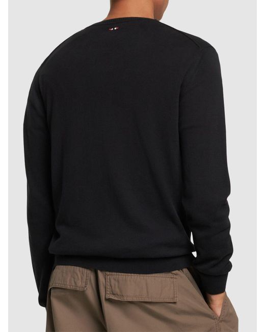 Napapijri Black Decadur 5 Cotton Crewneck Sweater for men