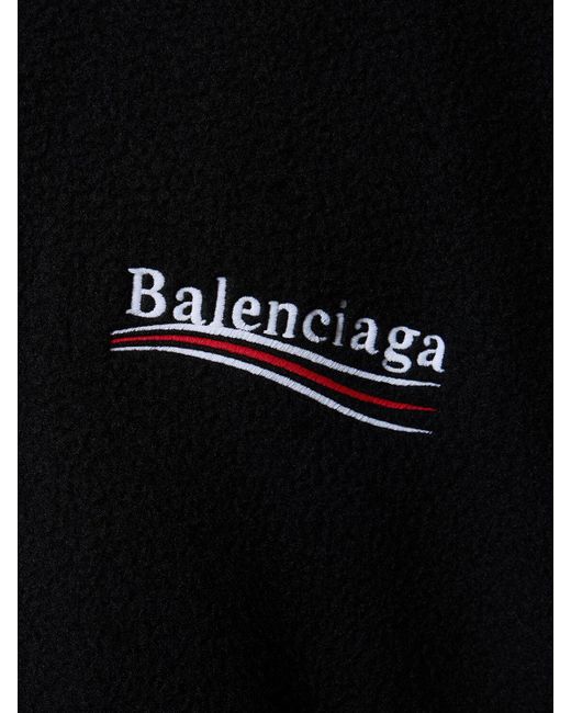 Balenciaga Black Political Campaign Tech Jacket for men