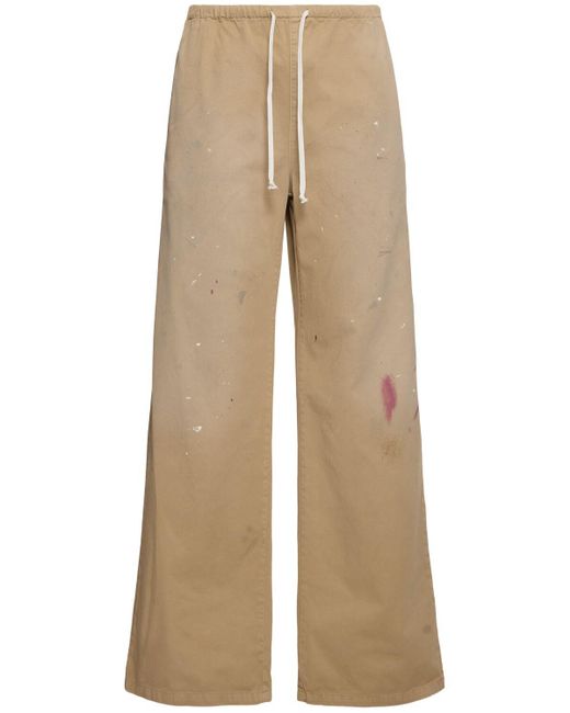 MM6 by Maison Martin Margiela Herren Hose Aus Baumwollgabardine in Natural für Herren