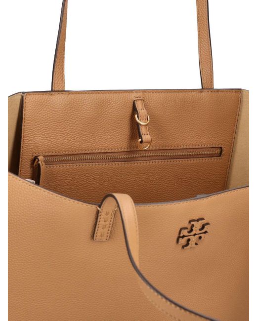 Tory Burch Mcgraw レザートートバッグ Natural
