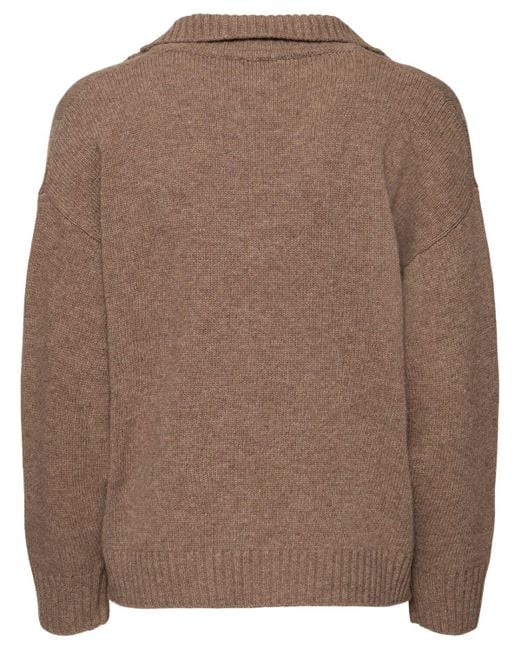 Weekend by Maxmara Brown Agre Wool Sweater