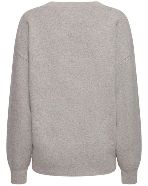 Suéter de cashmere con cuello en v Extreme Cashmere de color Gray