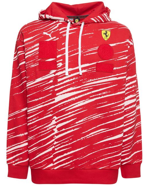 PUMA Red Ferrari Joshua Vides Hoodie for men