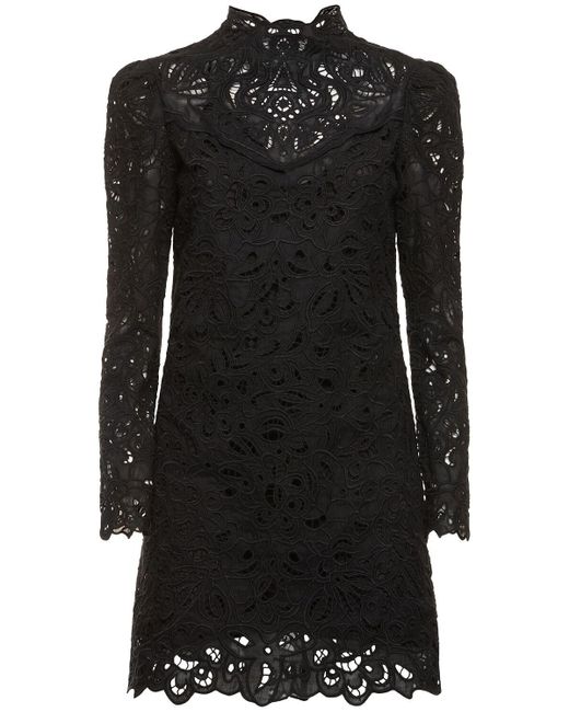 Vestido corto de encaje Isabel Marant de color Black