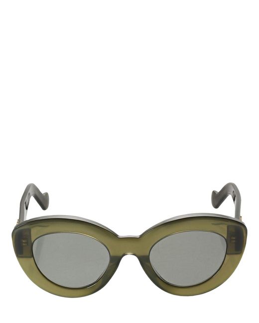 Loewe Green Bold Cat-eye Acetate Sunglasses