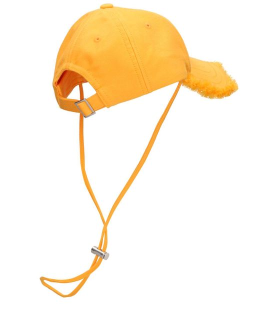 Cappello la casquette artichaut in cotone di Jacquemus in Yellow da Uomo
