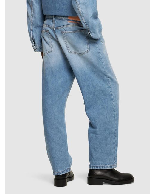 Acne Blue 1991 Loose Cotton Denim Jeans for men