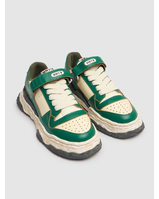 Uomo Sneakers Basse Keith di Maison Mihara Yasuhiro in Green da Uomo