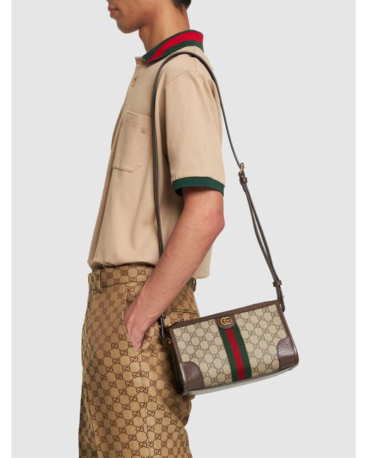 Gucci Gray Gg Supreme Messenger Bag for men