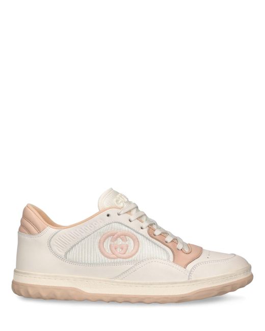 Sneakers mac 80 in pelle 31mm di Gucci in Pink