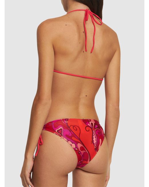 Emilio Pucci ライクラビキニボトム Red