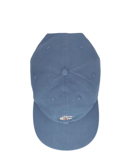 Cotton logo baseball hat di Bally in Blue da Uomo
