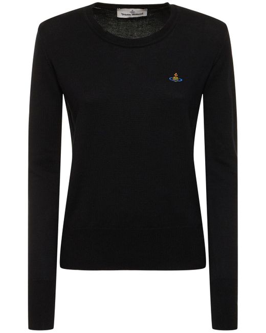 Vivienne Westwood Black Bea Cotton Sweater