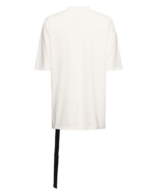 Rick Owens White Jumbo Ss T Cotton T-shirt for men
