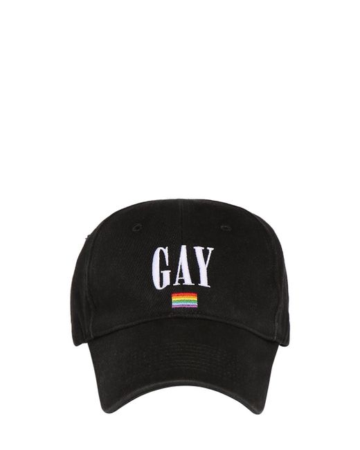 Balenciaga Black Gay Pride 2021 Cap for men