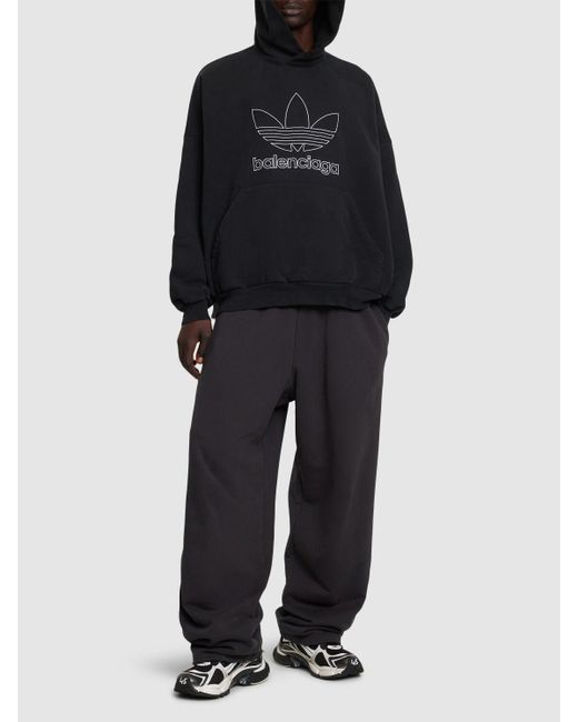 Balenciaga Blue baggy Cotton Sweatpants for men