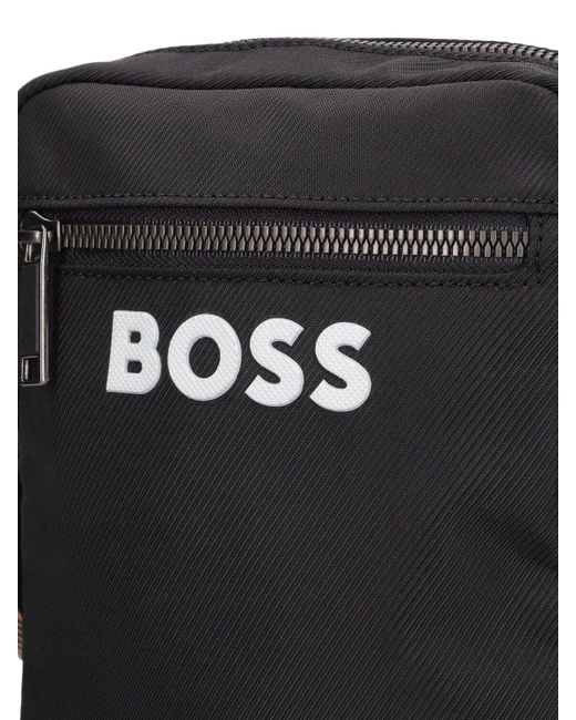 Boss Black Catch Logo Crossbody Bag for men