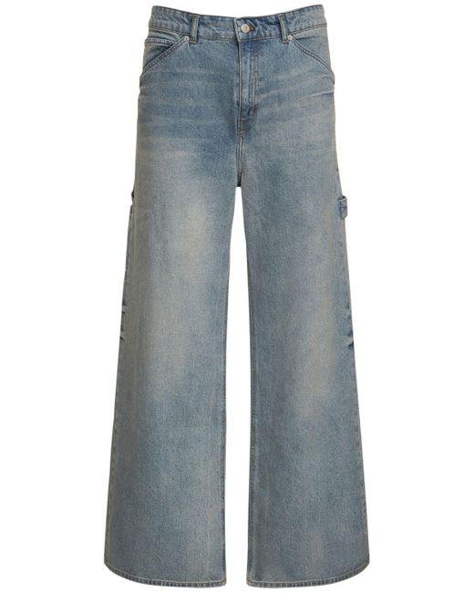 Courreges Dirty Blue baggy Denim Jeans for men
