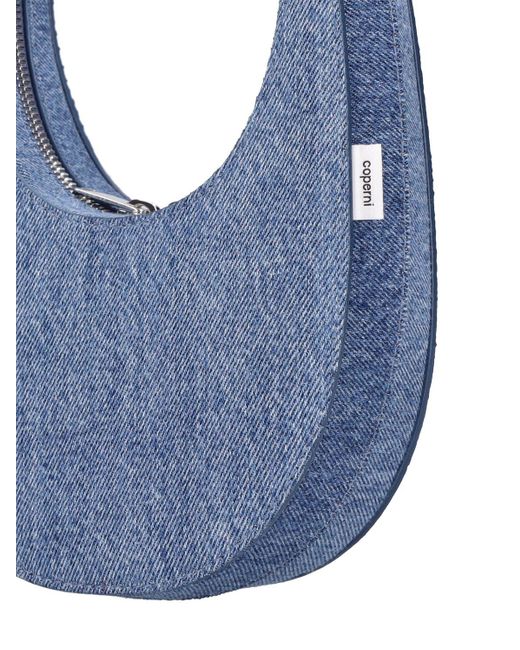 Coperni Blue 'swipe Bag Mini' Handbag