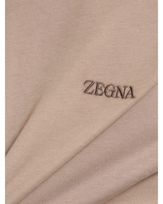 メンズ Zegna コットンtシャツ Natural