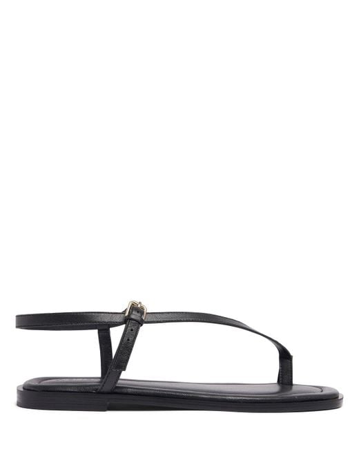 A.Emery Black 10mm Pae Leather Sandals