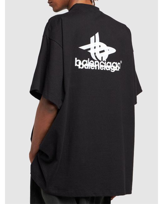 Balenciaga Black Layered Raffia T Shirt. for men