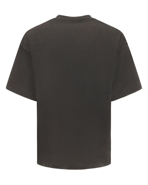 Represent Black Destructive Appetite Logo Cotton T-shirt for men