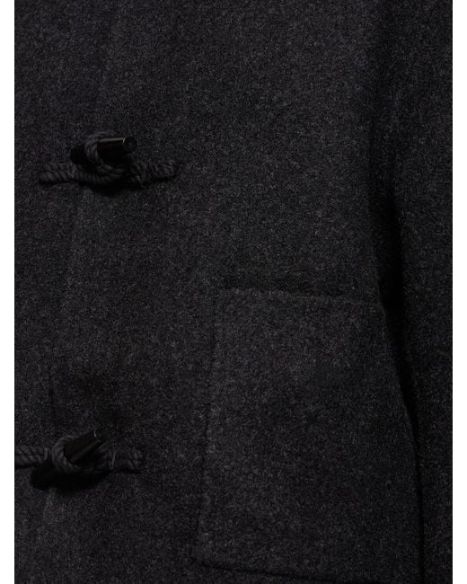 Chaqueta estilo trenca con capucha Totême  de color Black