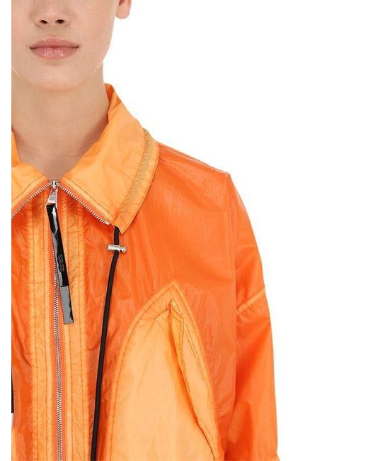 orange nylon jacket