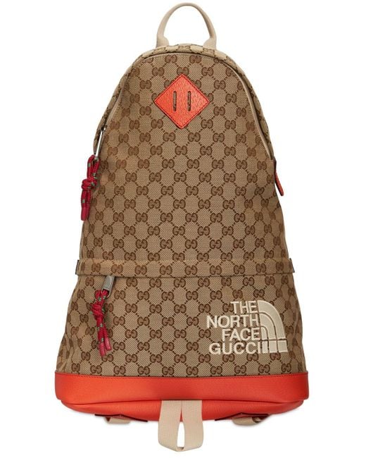 North face top canvas backpack