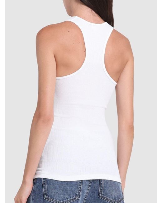 Stella McCartney Mother Fucker タンクトップ White
