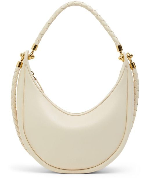 Bottega Veneta Natural Small Hula Hoop Leather Shoulder Bag