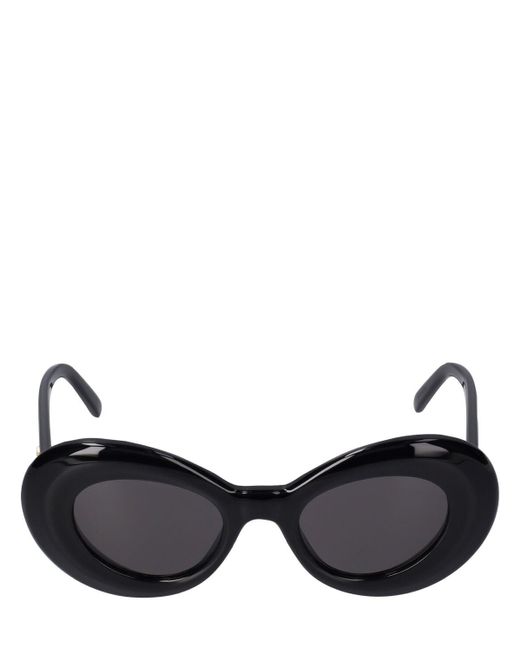 Loewe Black Curvy Acetate Sunglasses